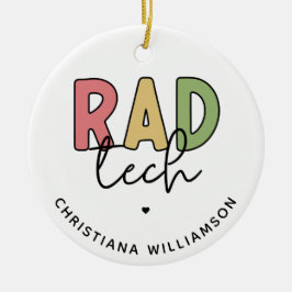 Ornamento De Cerâmica Radiologia Tecnológica Radiológica Personalizada R