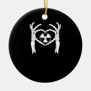 Ornamento De Cerâmica Radiologia X-Ray Tech Coração Formatação Mãos D