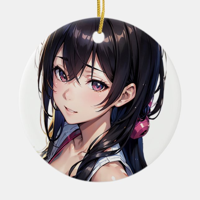 Ornamento De Cerâmica Rainbow Fairy (Frente)