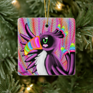 ORNAMENTO DE CERÂMICA RAINBOW TOUCAN PARA CRIANÇAS