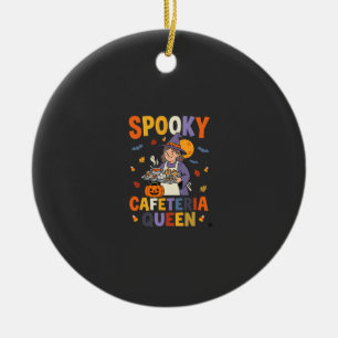 Ornamento De Cerâmica Rainha da Cantina de Halloween