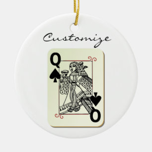 Ornamento De Cerâmica Rainha das pás Thunder_Cove