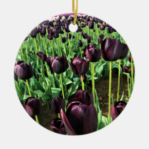Ornamento De Cerâmica Rainha das Tulipas da Noite, Oregon