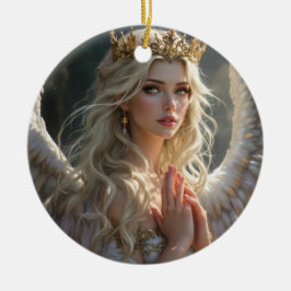 Ornamento De Cerâmica Rainha do amanhecer celestial