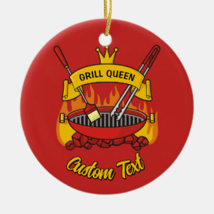 Ornamento De Cerâmica Rainha Grill
