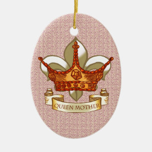Ornamento De Cerâmica Rainha Mãe Real