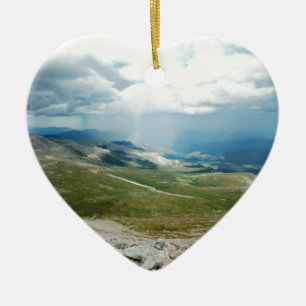 Ornamento De Cerâmica Raios de Sun da montanha