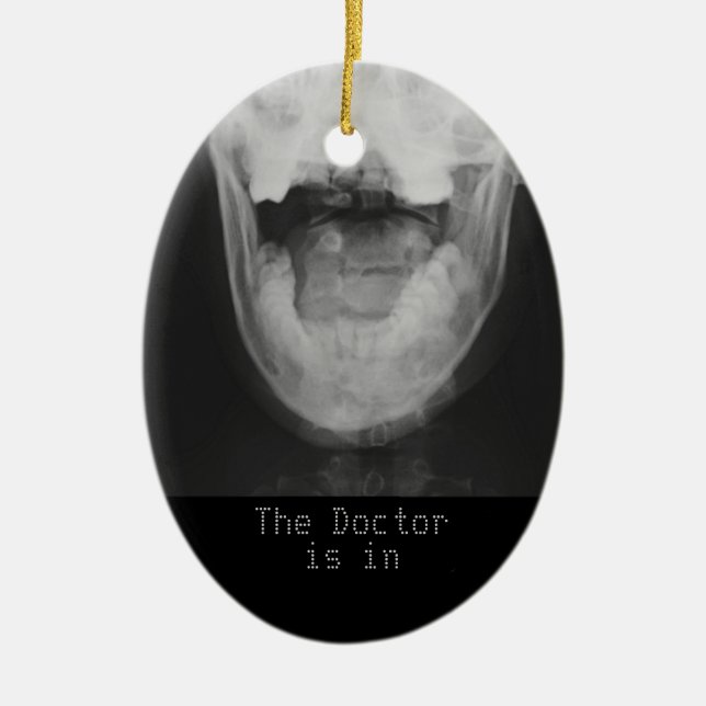 Ornamento De Cerâmica Raios X 3 (Frente)