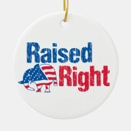 Ornamento De Cerâmica Raised Right - Republican