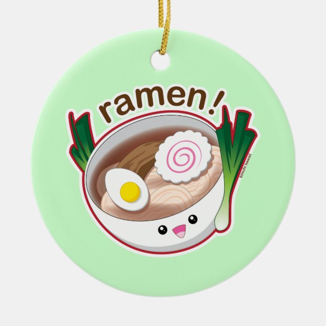 Ornamento De Cerâmica Ramen! (Frente)