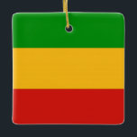 Ornamento De Cerâmica RASTAFARI FLAG COLORS suas ideias<br><div class="desc">Padrão de faixas de fundo colorido por EDDA Fröhlich / EDDArt | África Caribe Rastafari - Cores de Sinalizador | Você sente falta de outros produtos com este design? Sinta-se livre para entrar em contato comigo: contact@eddart.de ou veja aqui: www.zazzle.de/eddartiful*</div>