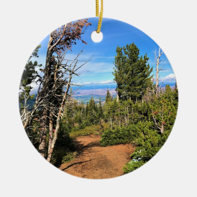 Ornamento De Cerâmica Rastreio no Monte Howard, OU (Frente)