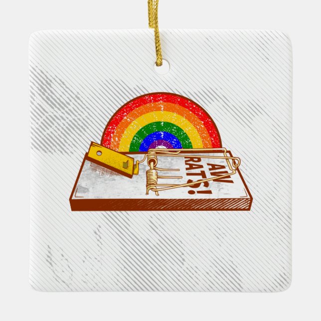 Ornamento De Cerâmica RATOS AW Rat Trap (Frente)