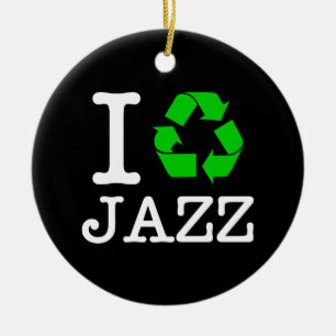 Ornamento De Cerâmica Reciclar Jazz