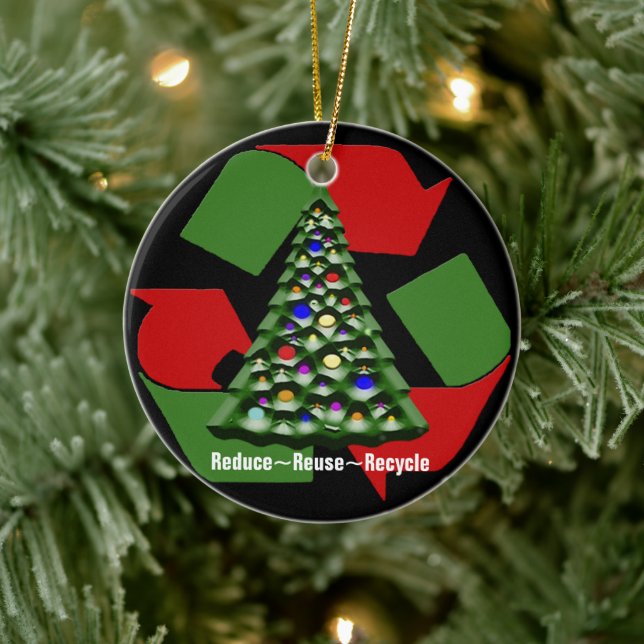 Ornamento De Cerâmica Recicláveis de Natal (Árvore)