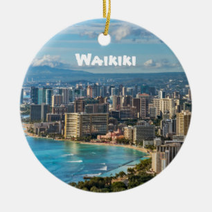 Ornamento De Cerâmica Recordação de Waikiki