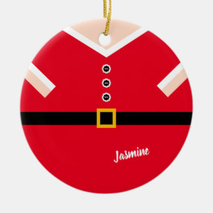 Ornamento De Cerâmica Red Christmas Balloon Elf