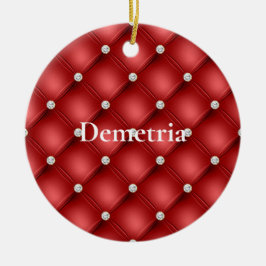 Ornamento De Cerâmica Red Diamond