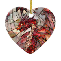 Red Dragon Faux Design