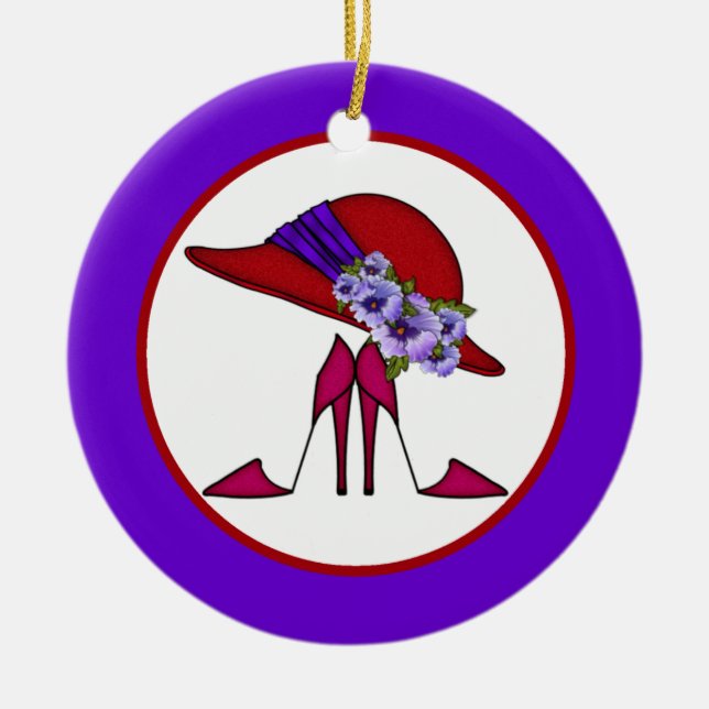 Ornamento De Cerâmica Red Hat 2 (Frente)