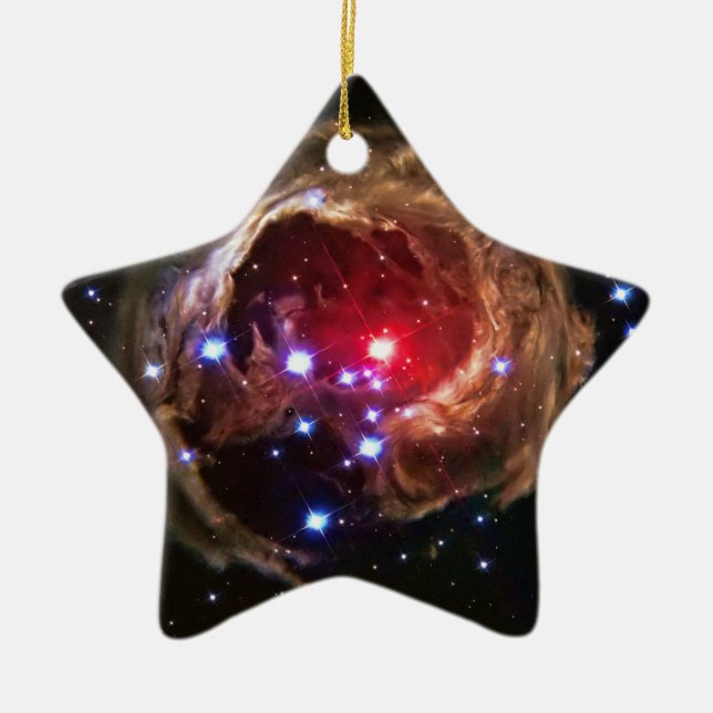 Ornamento De Cerâmica Red Supergiant Star V838 Monocerotis (Frente)