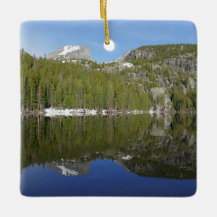 Ornamento De Cerâmica Reflexo do Bear Lake I