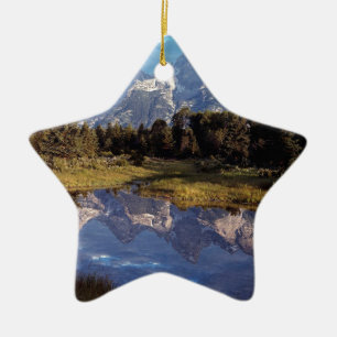 Ornamento De Cerâmica Reflexões grandes de Yellowstone Teton