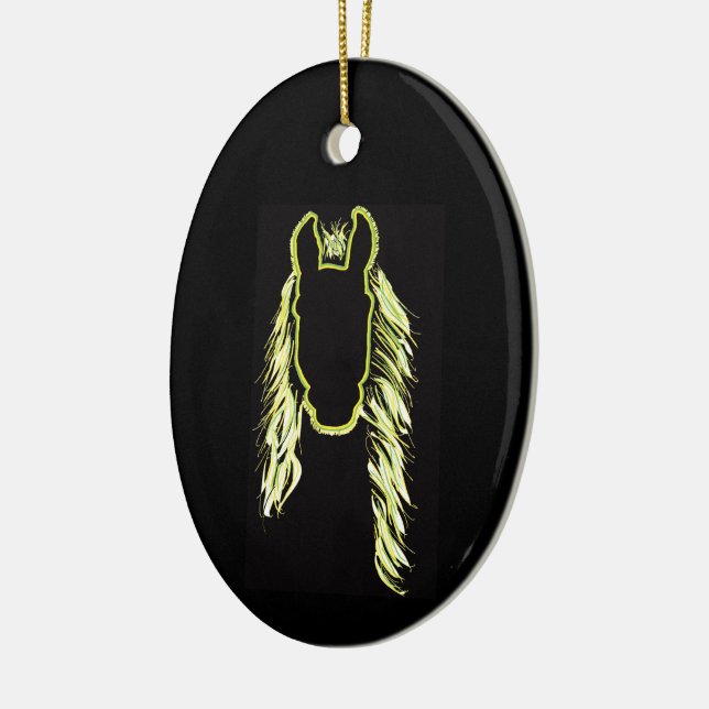 Ornamento De Cerâmica Reflexões Sunny de um Cavalo (Esquerda)