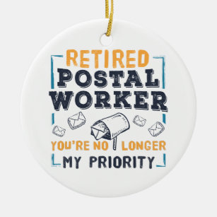 Ornamento De Cerâmica Reforma do Empregador Postal Não Minha Prioridade 