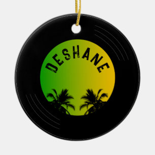 Ornamento De Cerâmica Reggae Music Vinyl Record Feliz Natal