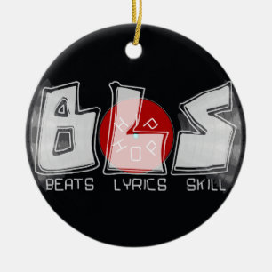 Ornamento De Cerâmica Registro de vinil de BLS - habilidade = HIP HOP