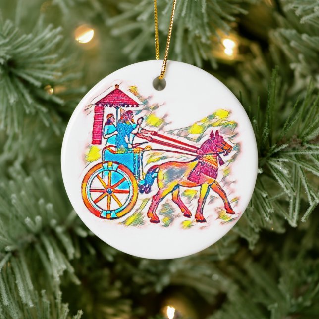 Ornamento De Cerâmica Rei Assírio (Árvore)