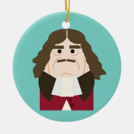 Ornamento De Cerâmica Rei Carlos II da Inglaterra e da Escócia