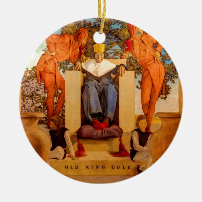 Ornamento De Cerâmica Rei idoso Cole (Frente)