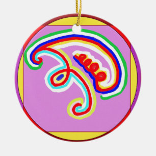 Ornamento De Cerâmica Reiki Karuna Ommantra: EEYAWA