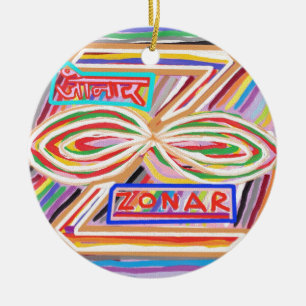Ornamento De Cerâmica Reiki Karuna Ommantra: ZONAR