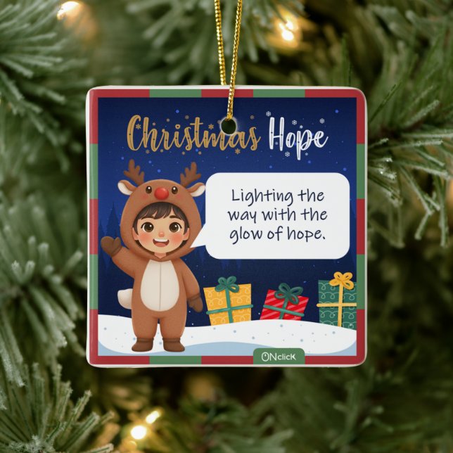 Ornamento De Cerâmica Reindeer Christmas Ornament (Árvore)