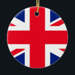Ornamento De Cerâmica Reino Unido União Jack Flag<br><div class="desc">Reino Unido União Jack Flag</div>