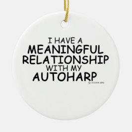 Ornamento De Cerâmica Relação Significativa Autoharp