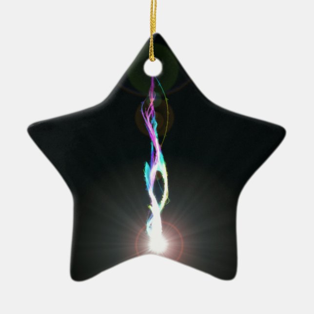 Ornamento De Cerâmica Relâmpago Rod (Frente)