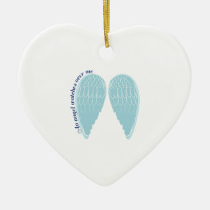 Ornamento De Cerâmica relógios de um anjo sobre mim