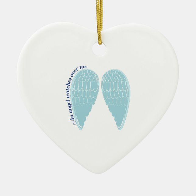 Ornamento De Cerâmica relógios de um anjo sobre mim (Frente)