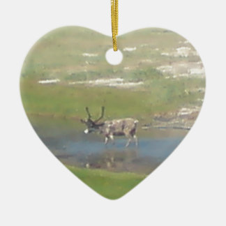 Ornamento De Cerâmica Renas nos verões