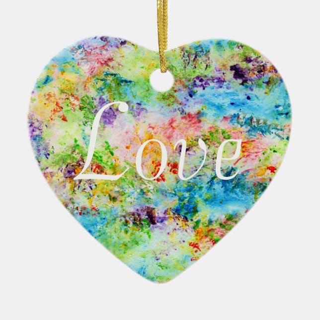 Ornamento De Cerâmica Renascimento - amor (Frente)