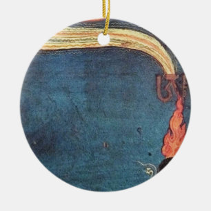 Ornamento De Cerâmica Representação Budista Tibetana De Tummo