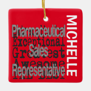 Ornamento De Cerâmica Representante de vendas farmacêuticas Extraordinár