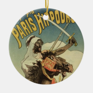 Ornamento De Cerâmica Reprodução de uma propaganda de poster 'um
