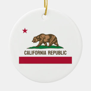 Ornamento De Cerâmica República da Califórnia