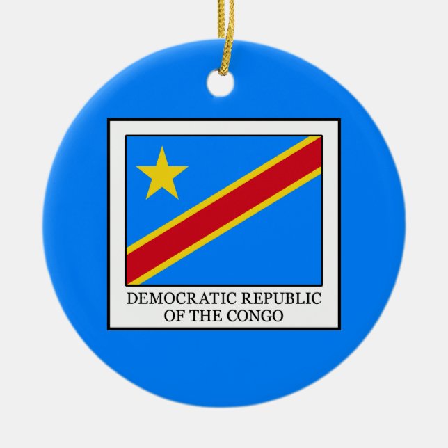 Ornamento De Cerâmica República Democrática do Congo (Frente)