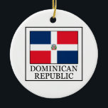 Ornamento De Cerâmica República Dominicana<br><div class="desc">República Dominicana</div>